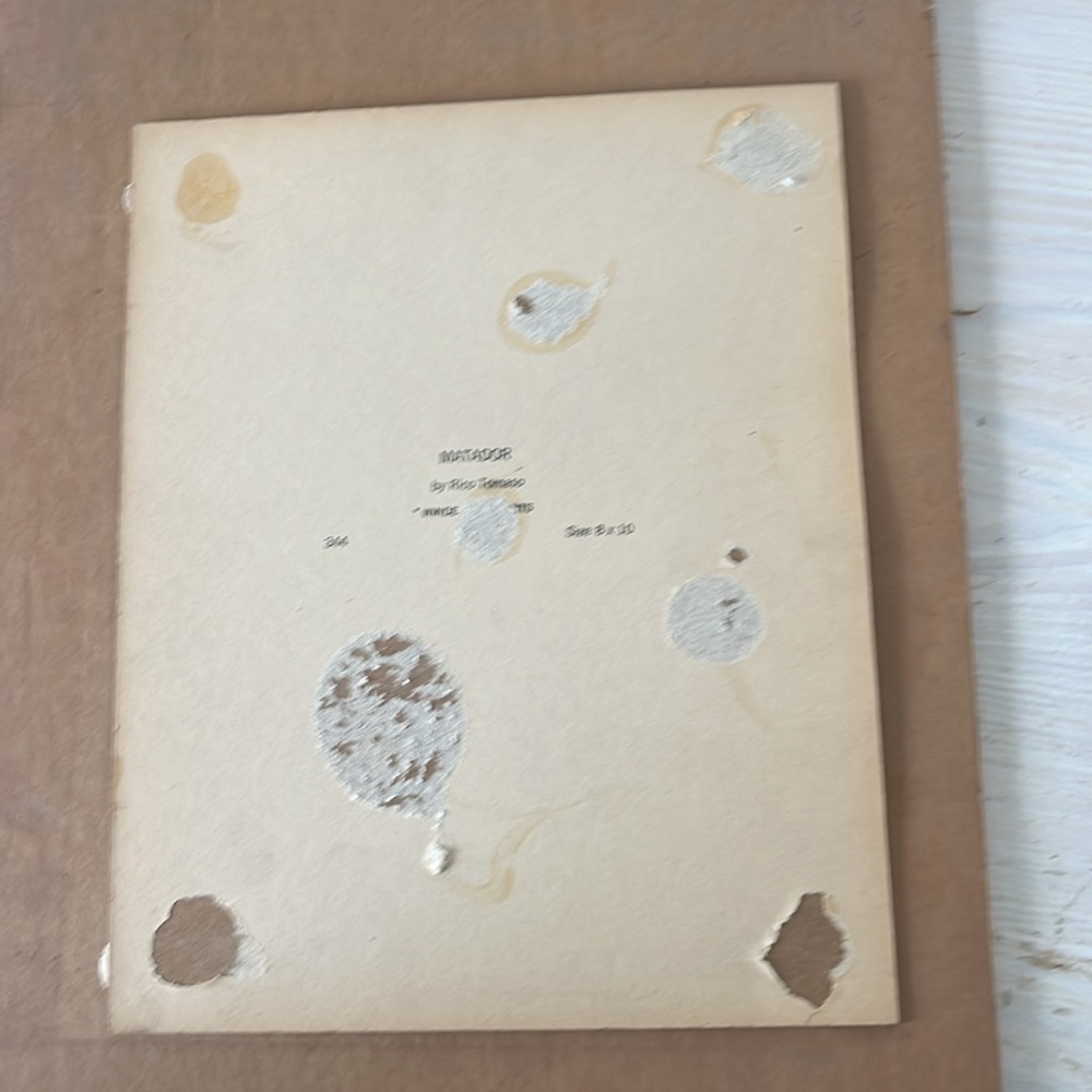 Vintage 1950s Spanish Matador Bullfighter Print Rico Tomaso - Picture 5 of 5